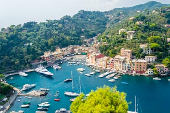 View from Castle Brown, Portofino, Italy